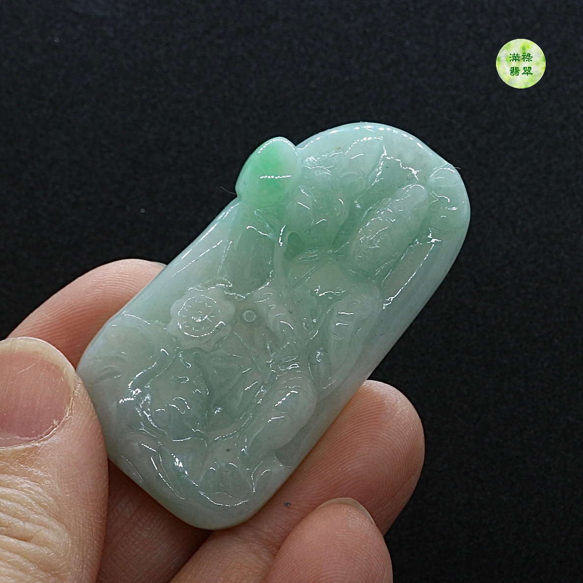 翡翠玉器A貨玉普賢菩薩翡翠玉吊墜 生肖龍蛇守護神 7 翡翠玉器A貨玉普賢菩薩翡翠玉吊墜 生肖龍蛇守護神 - Image 7