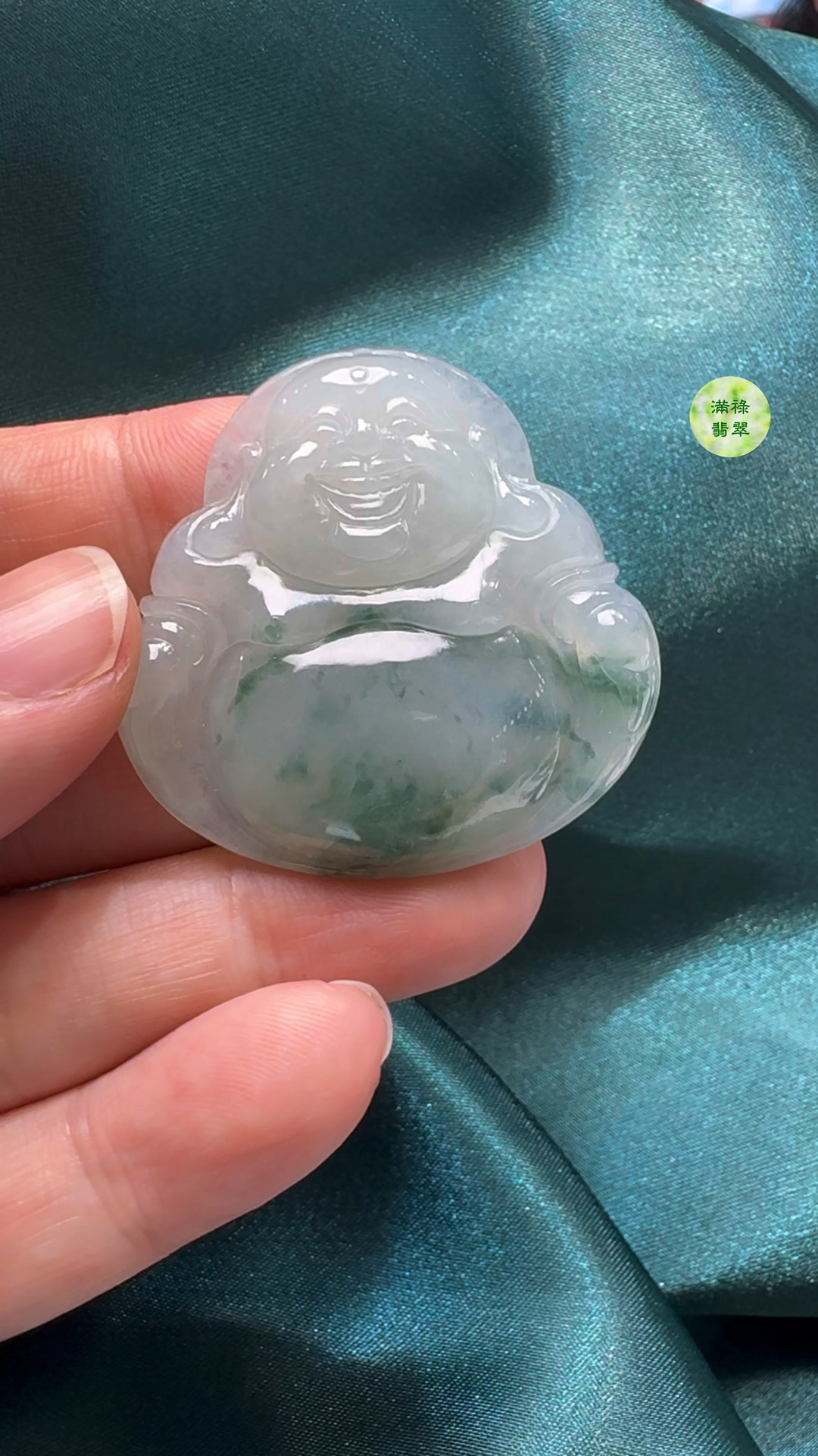 翡翠A貨玉器佛公吊墜 37-38-6mm 1 翡翠A貨玉器佛公吊墜 37-38-6mm