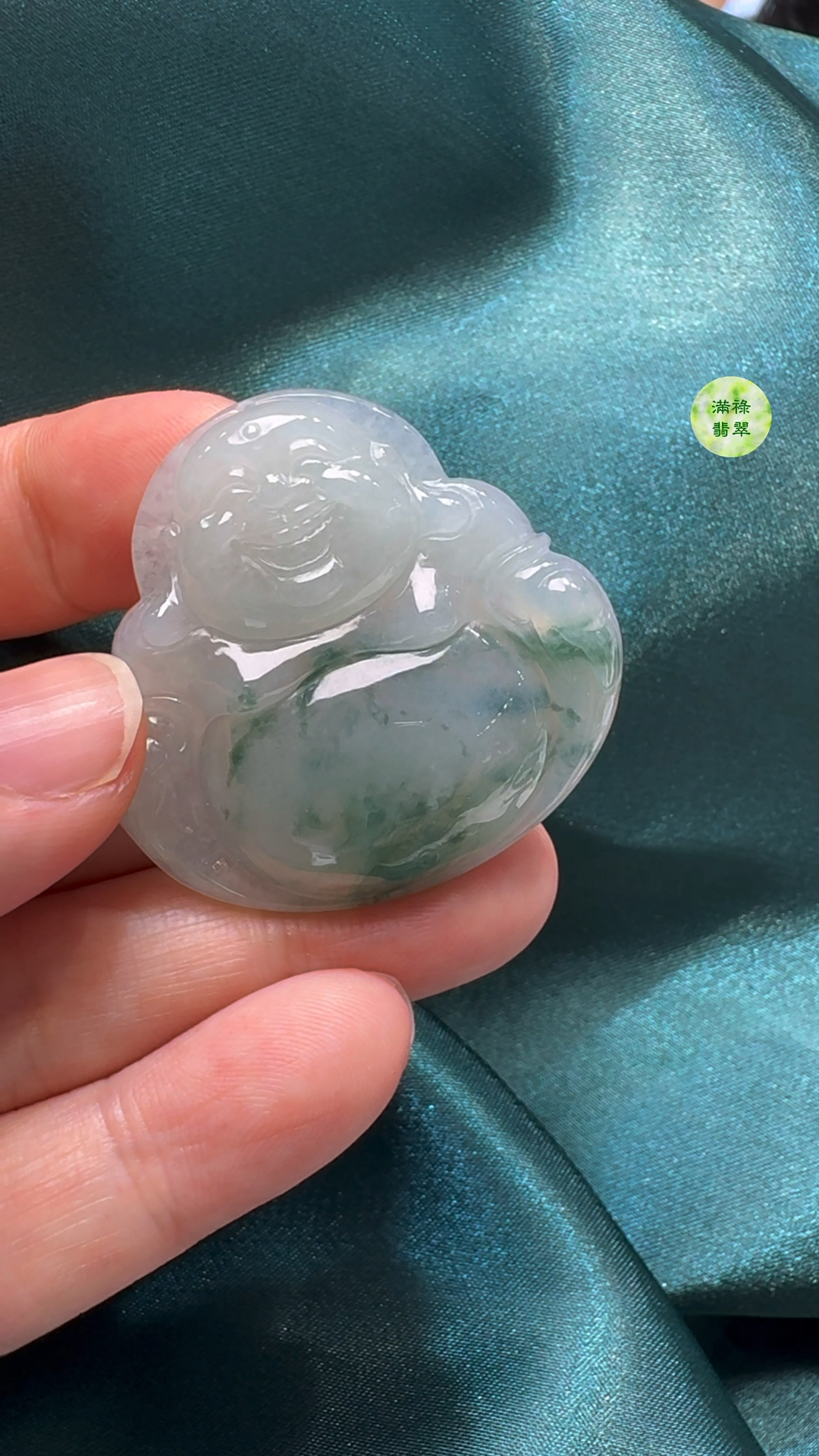 翡翠A貨玉器佛公吊墜 37-38-6mm 4 翡翠A貨玉器佛公吊墜 37-38-6mm - Image 4