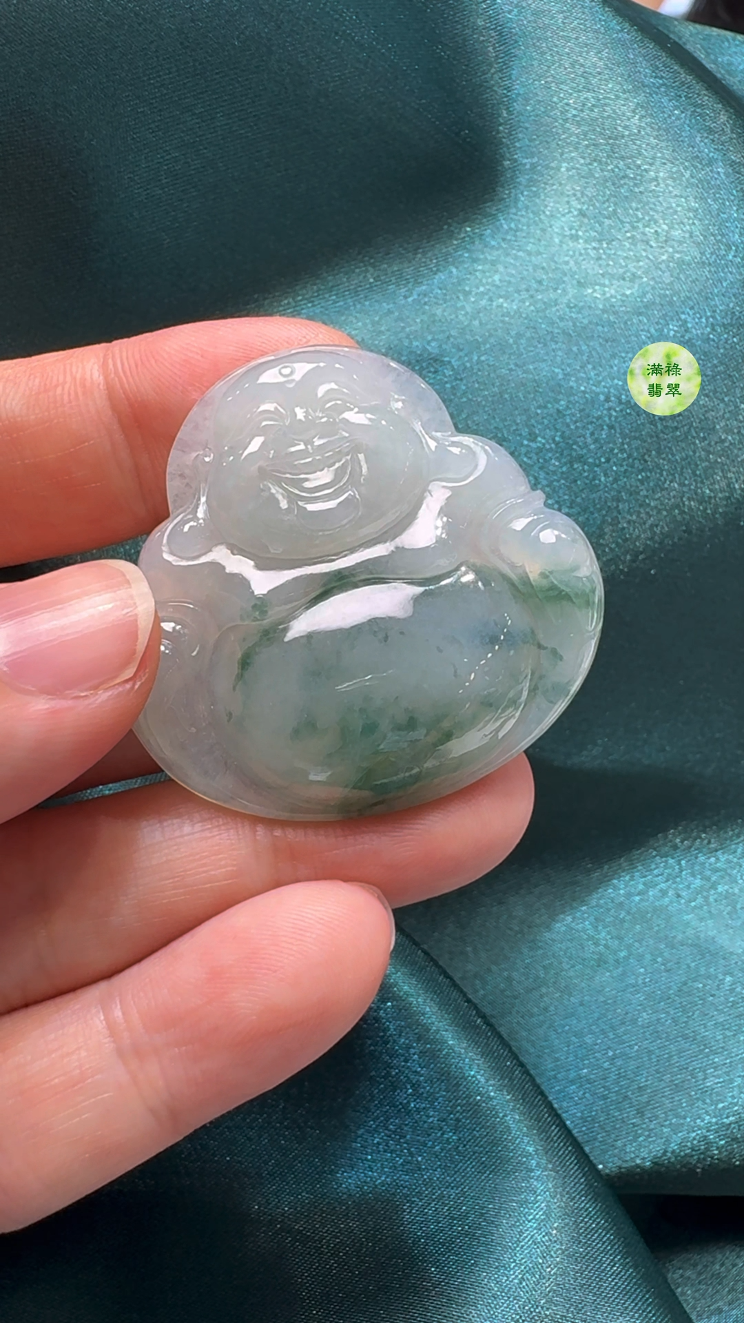 翡翠A貨玉器佛公吊墜 37-38-6mm 5 翡翠A貨玉器佛公吊墜 37-38-6mm - Image 5