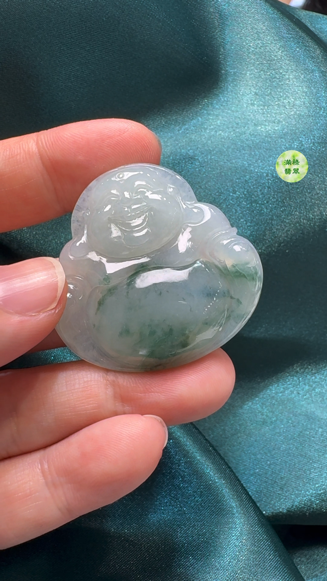 翡翠A貨玉器佛公吊墜 37-38-6mm 6 翡翠A貨玉器佛公吊墜 37-38-6mm - Image 6
