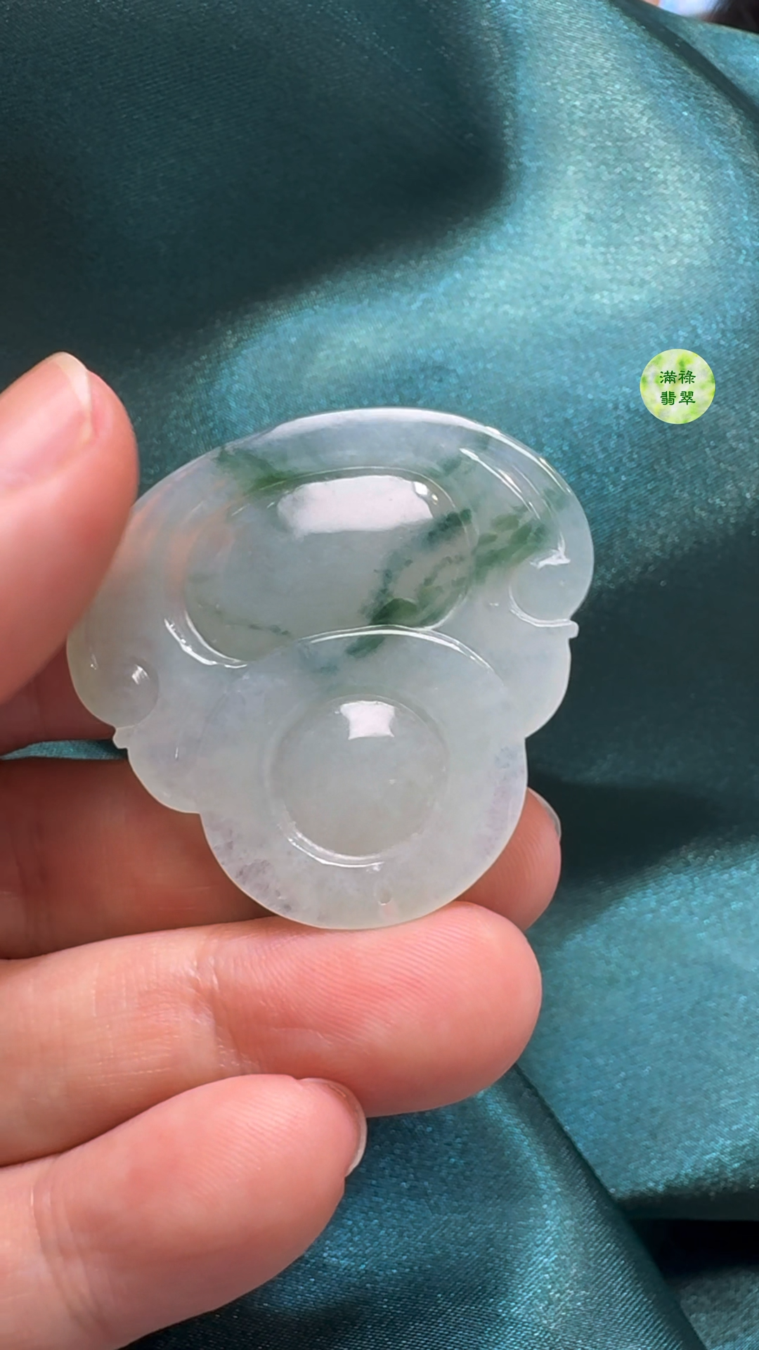 翡翠A貨玉器佛公吊墜 37-38-6mm 8 翡翠A貨玉器佛公吊墜 37-38-6mm - Image 8