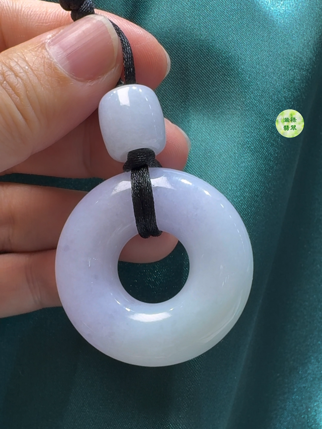 翡翠A貨玉器春彩平安環 直徑42mm厚度13mm 2 翡翠A貨玉器春彩平安環 直徑42mm厚度13mm - Image 2