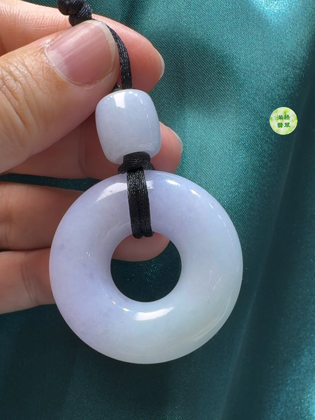 翡翠A貨玉器春彩平安環 直徑42mm厚度13mm 3 翡翠A貨玉器春彩平安環 直徑42mm厚度13mm - Image 3