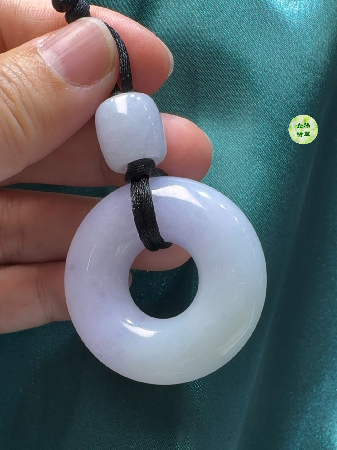 翡翠A貨玉器春彩平安環 直徑42mm厚度13mm 5 翡翠A貨玉器春彩平安環 直徑42mm厚度13mm - Image 5