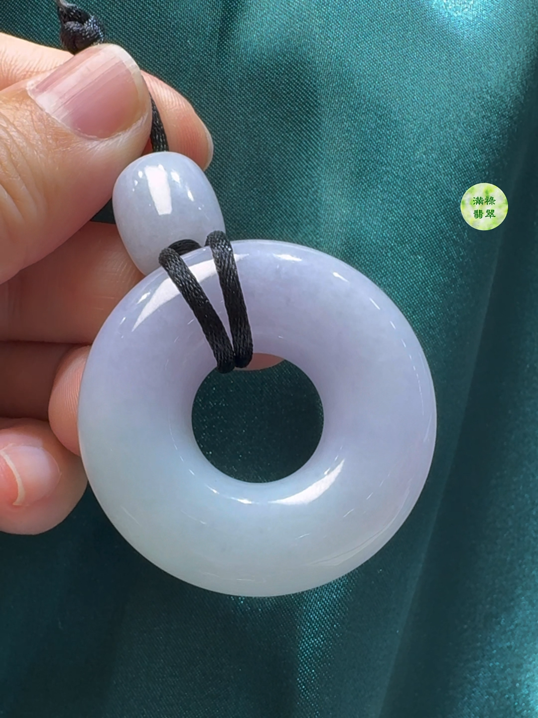 翡翠A貨玉器春彩平安環 直徑42mm厚度13mm 9 翡翠A貨玉器春彩平安環 直徑42mm厚度13mm - Image 9