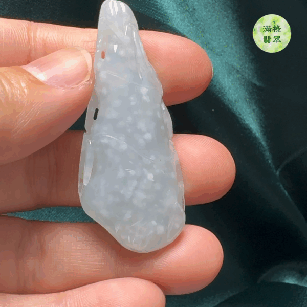 翡翠A貨玉器竹節吊墜 52-22-8mm