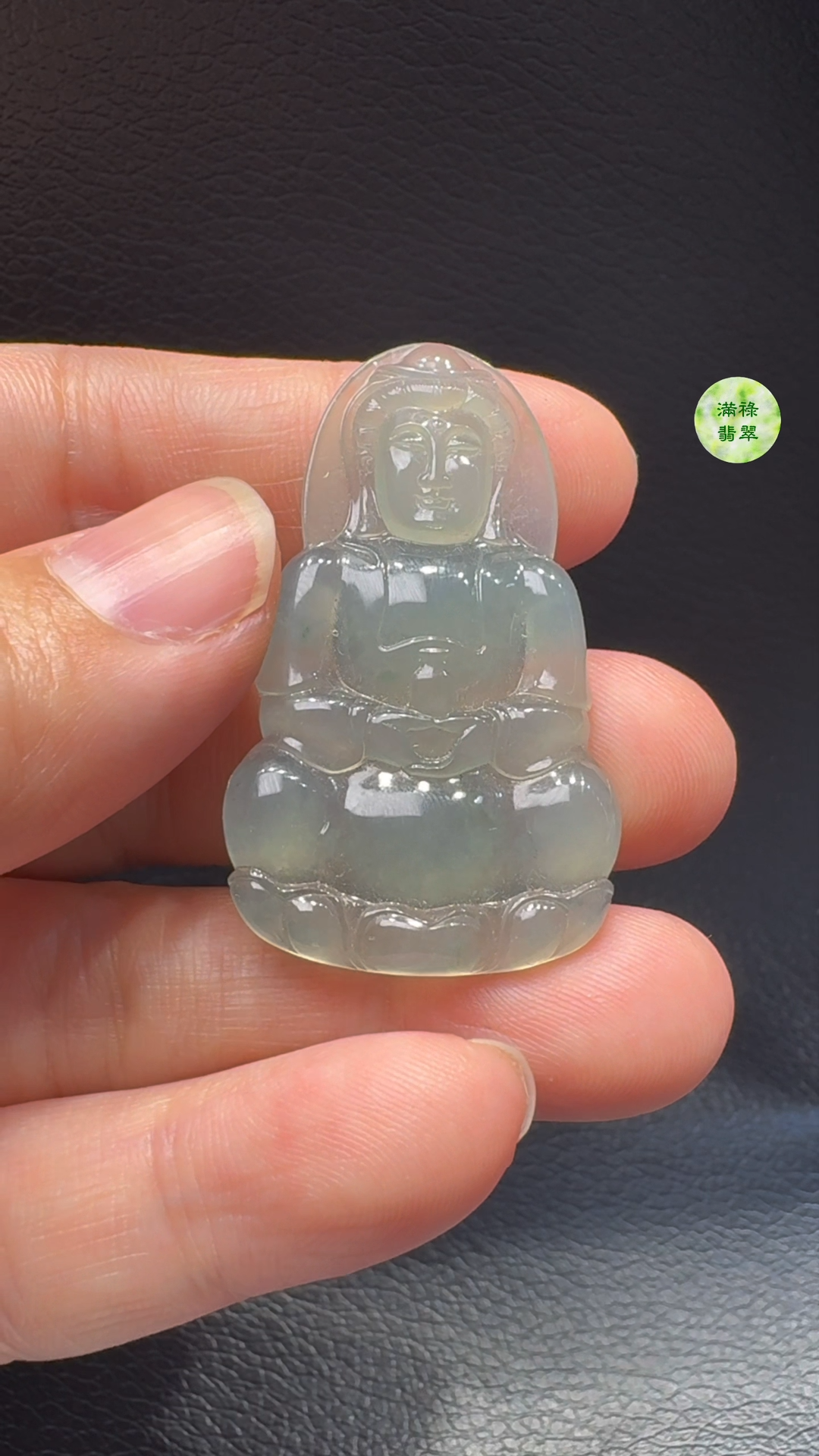 翡翠A貨玉器觀音翡翠吊墜 45-25-4mm 5 翡翠A貨玉器觀音翡翠吊墜 45-25-4mm - Image 5