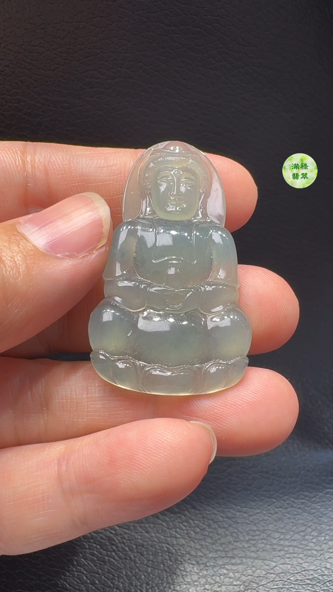 翡翠A貨玉器觀音翡翠吊墜 45-25-4mm 7 翡翠A貨玉器觀音翡翠吊墜 45-25-4mm - Image 7