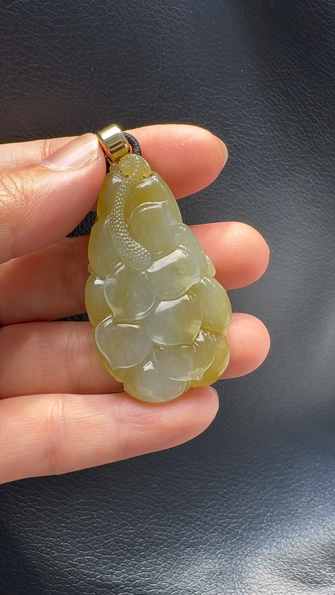 翡翠A貨玉器蝴蝶戀花翡翠吊墜 51-29-11mm 6 翡翠A貨玉器蝴蝶戀花翡翠吊墜 51-29-11mm - Image 6