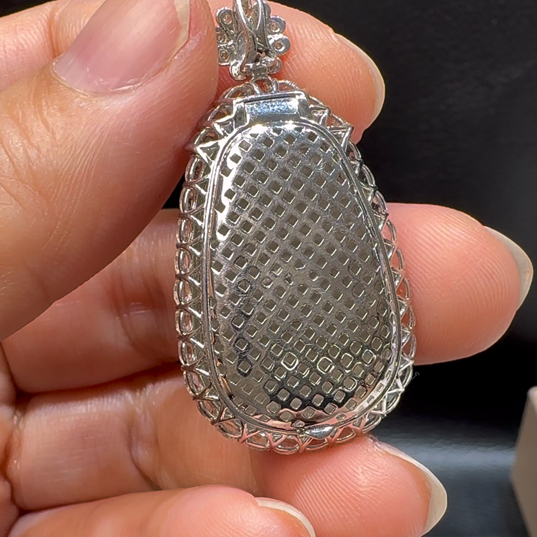 18K翡翠A貨玉器如意翡翠吊墜 40-21-9.7mm 8 18K翡翠A貨玉器如意翡翠吊墜 40-21-9.7mm - Image 8