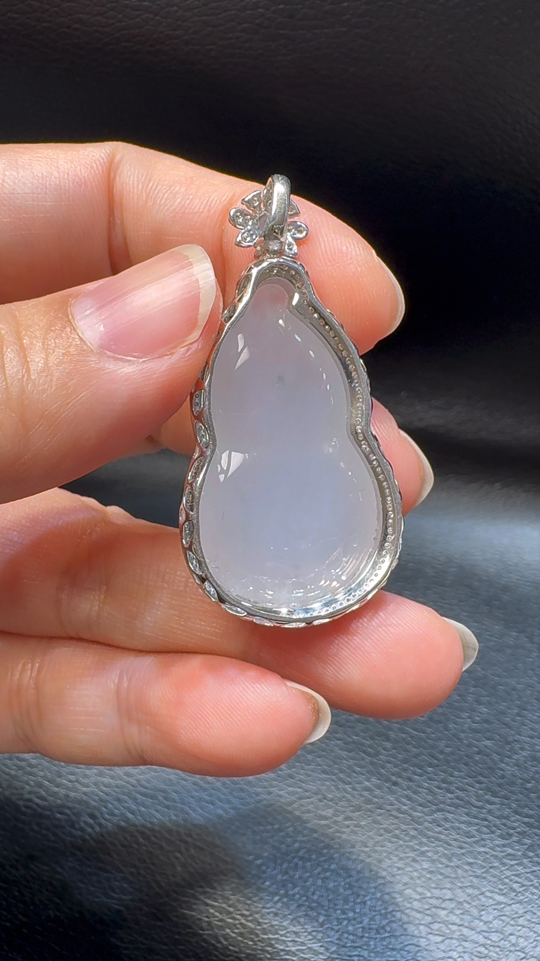 18K翡翠A貨玉器葫蘆翡翠吊墜 整個 45-22-12mm 6 18K翡翠A貨玉器葫蘆翡翠吊墜 整個 45-22-12mm - Image 6