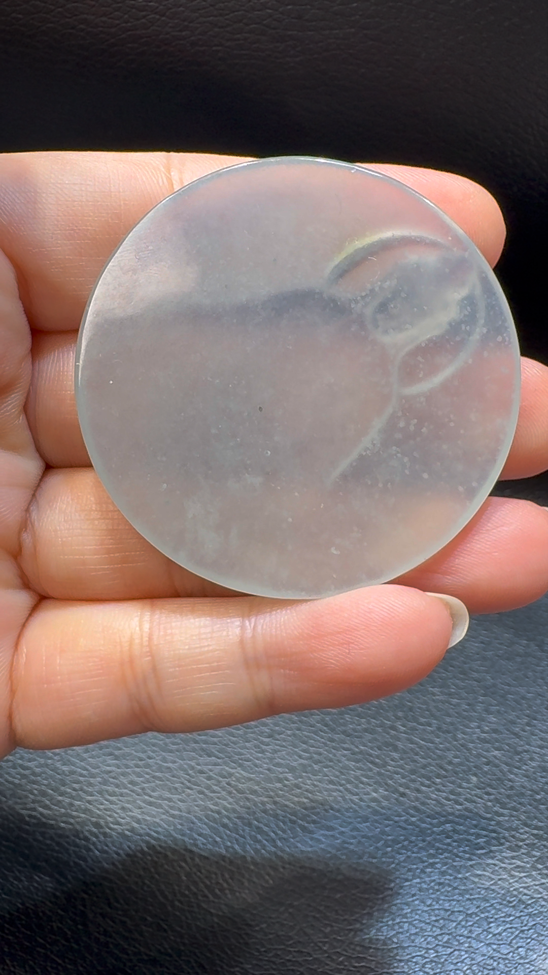 18K翡翠A貨玉器觀音翡翠吊墜 整個 49-5mm 6 18K翡翠A貨玉器觀音翡翠吊墜 整個 49-5mm - Image 6