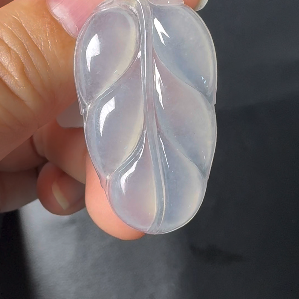 翡翠直播#22-翡翠樹葉吊墜