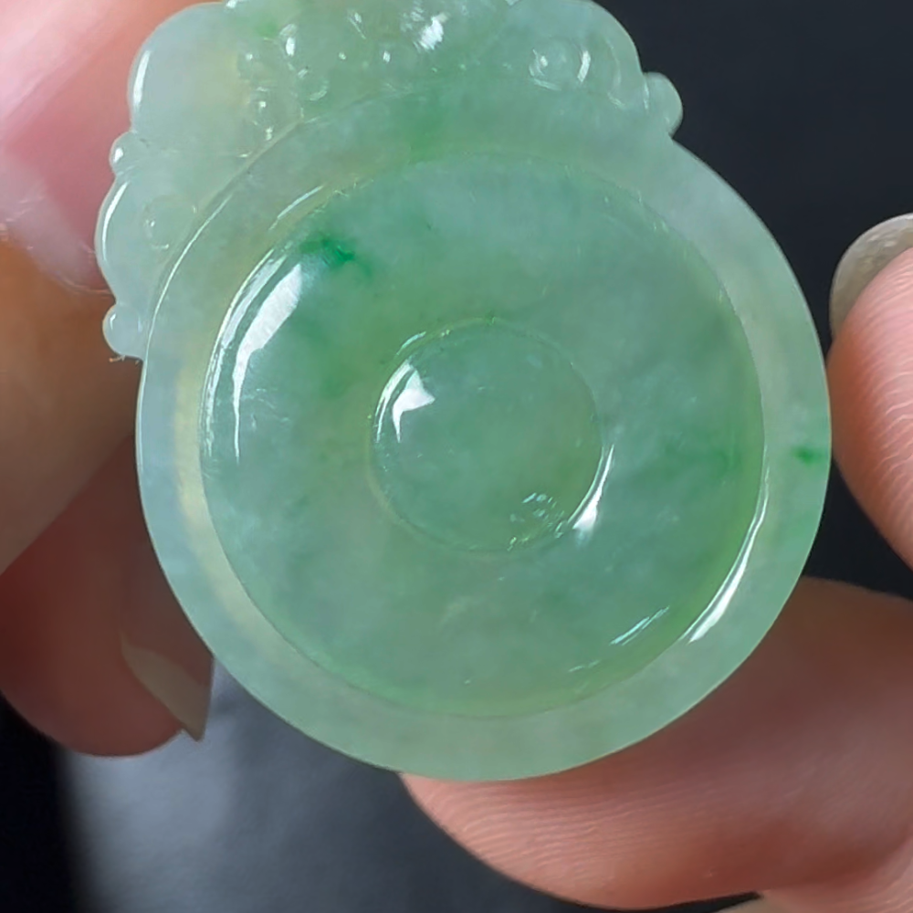 翡翠直播#26-翡翠仿古平安扣