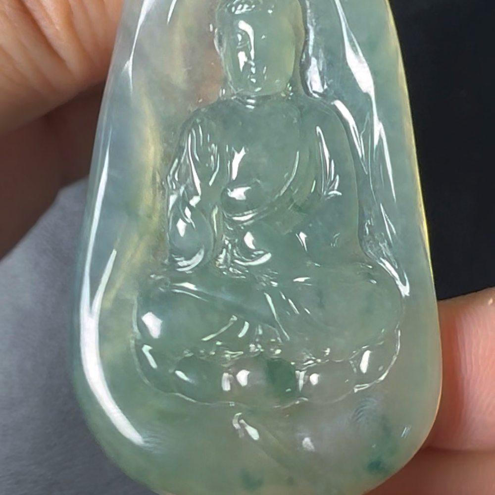 翡翠直播商品#36 - 大日如來佛祖翡翠吊墜