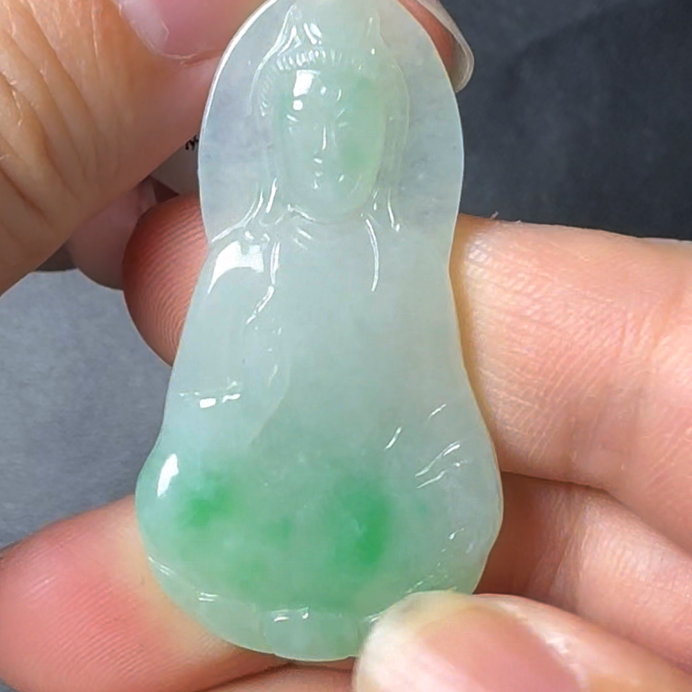 翡翠直播#35 - 素衣觀音翡翠吊墜