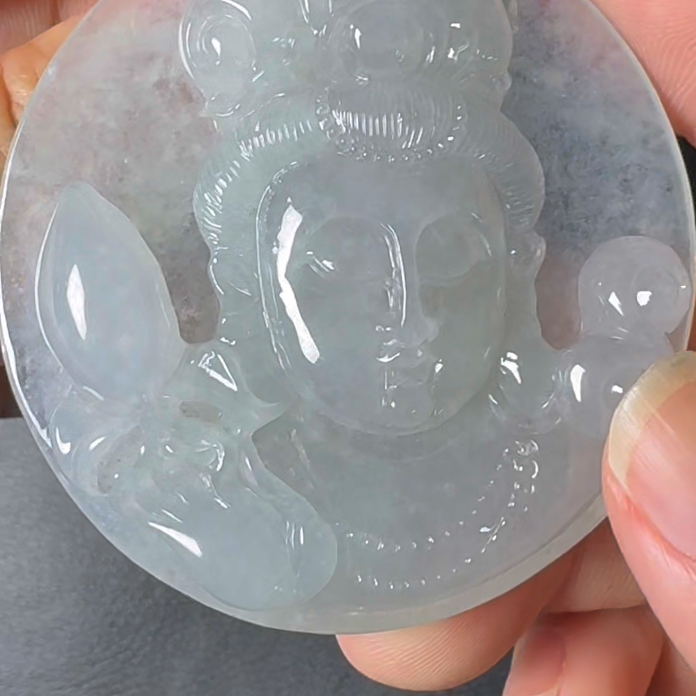 翡翠直播商品#42 - 觀音翡翠吊墜