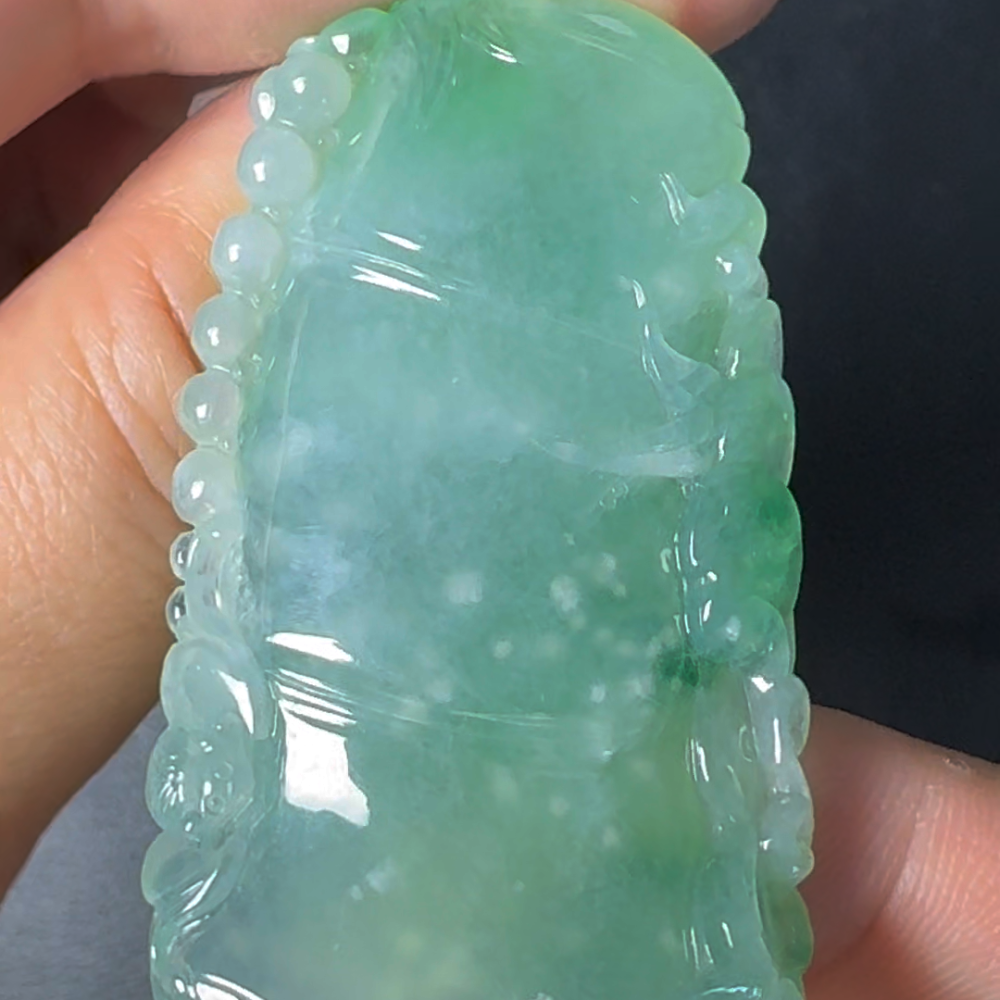 翡翠直播商品#45 - 竹節翡翠吊墜