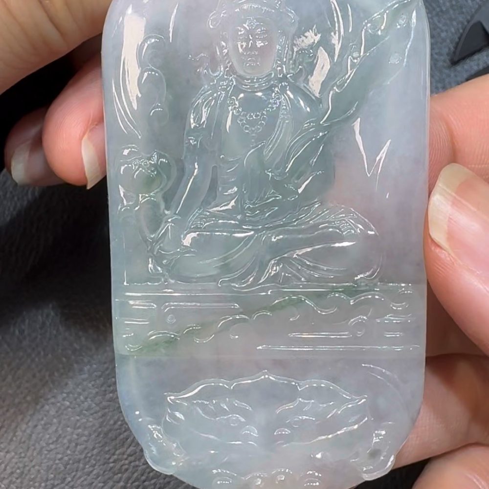 翡翠直播商品#50-翡翠虛空藏菩薩吊墜