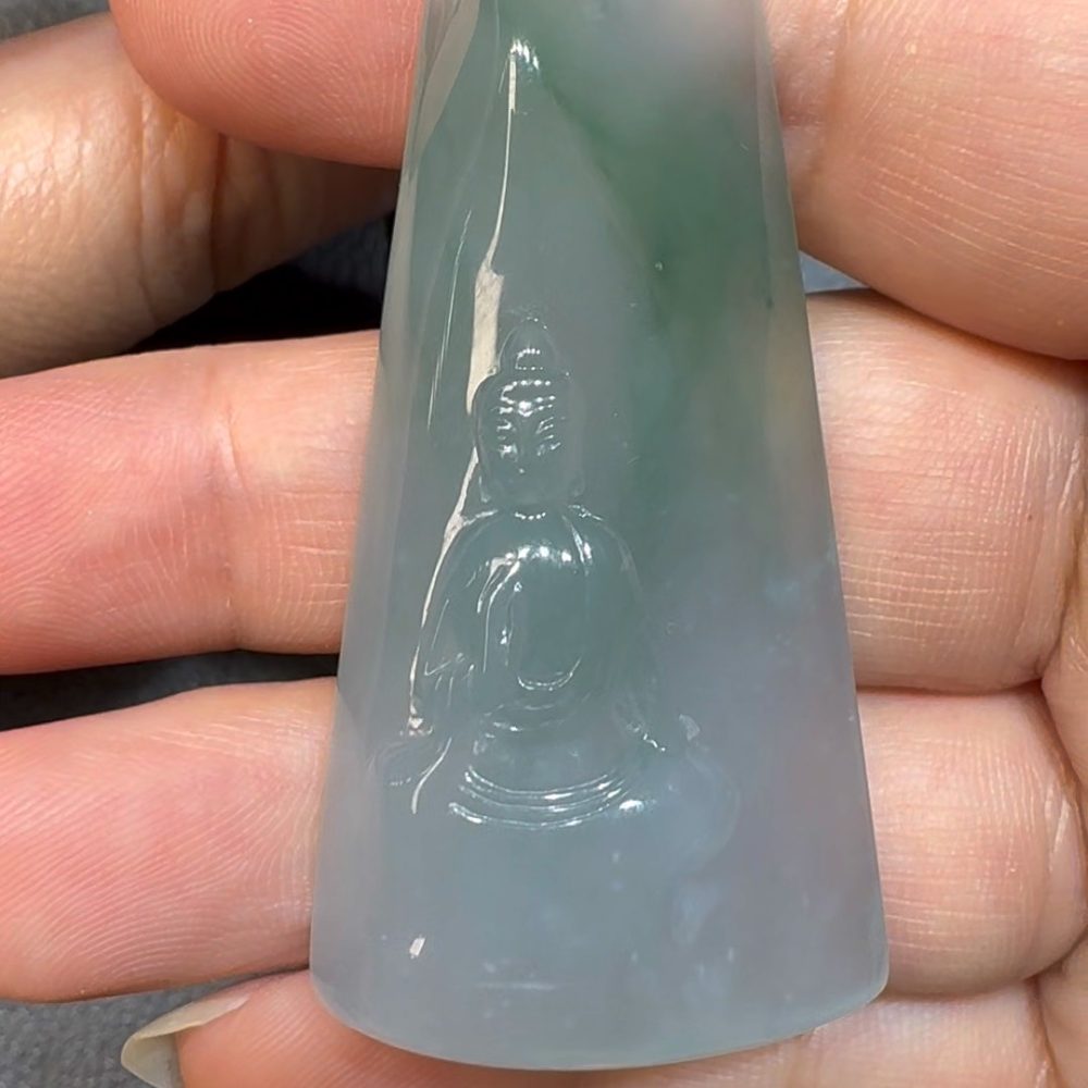 翡翠直播商品#57-翡翠玉器觀音翡翠吊墜