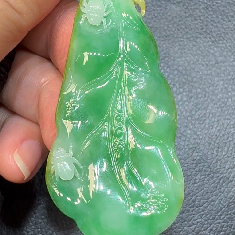 翡翠直播商品#59-翡翠A貨大業有成翡翠吊墜