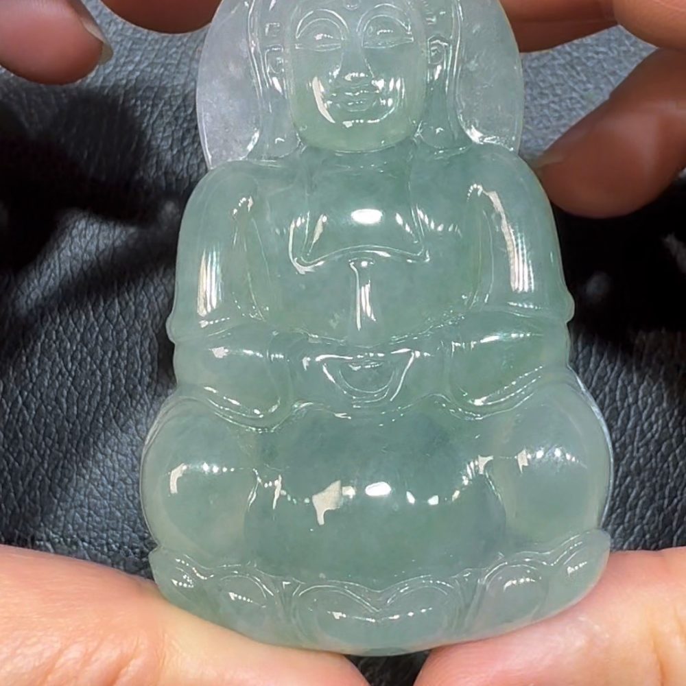 翡翠直播商品#62-翡翠玉器正裝觀音翡翠吊墜