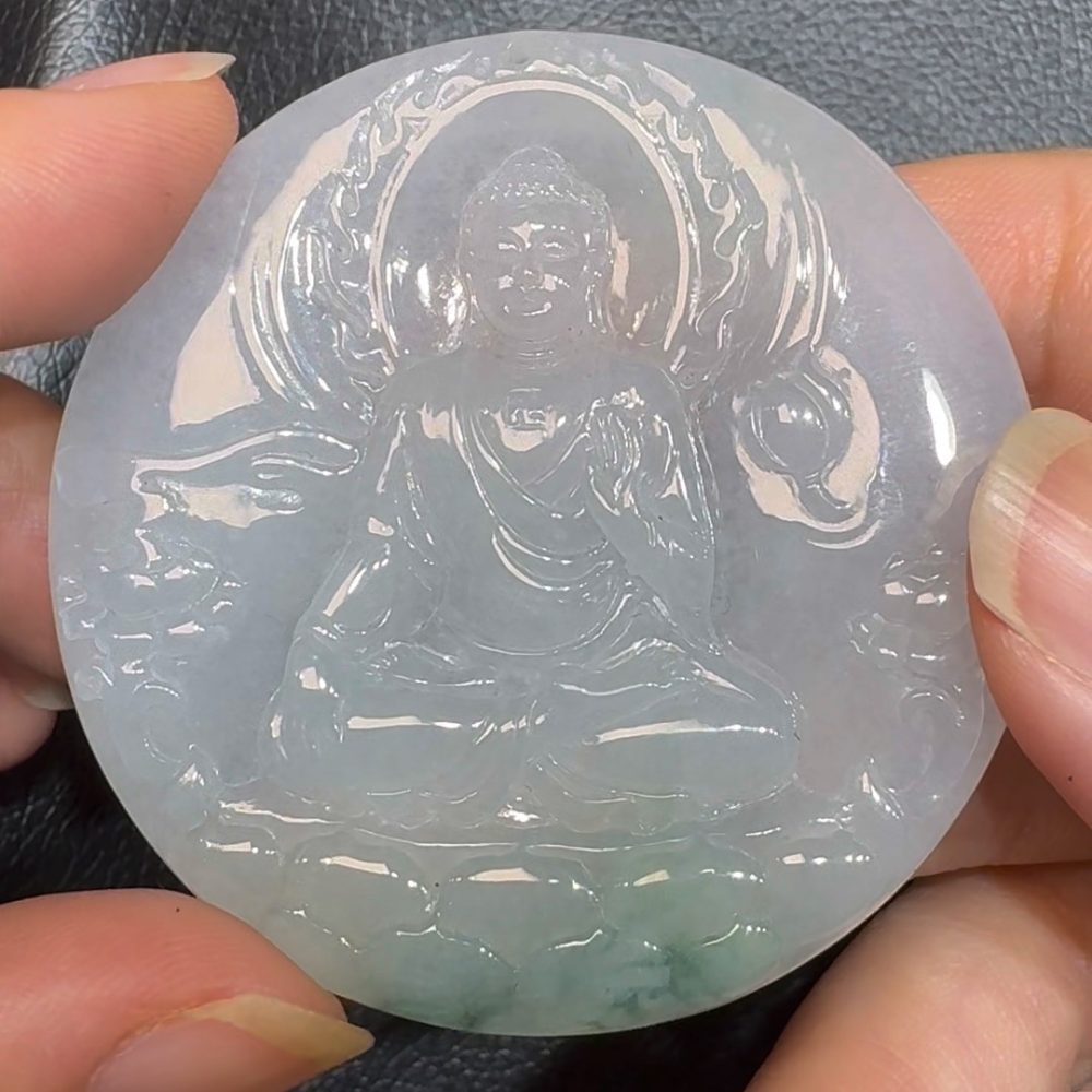 翡翠直播商品#83 - 佛祖大日如來翡翠吊墜