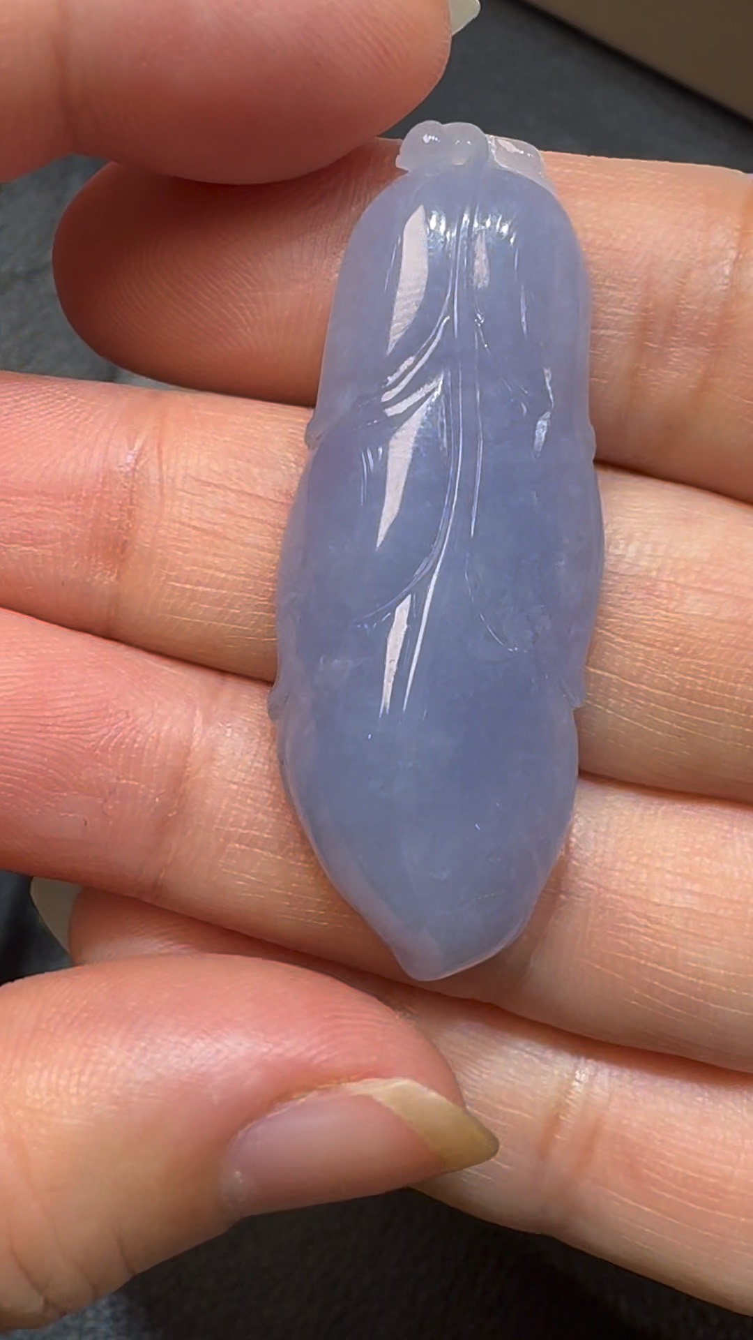 翡翠直播商品#85-天然A級翡翠紫羅蘭樹葉翡翠吊墜 1 翡翠直播商品#85-天然A級翡翠紫羅蘭樹葉翡翠吊墜