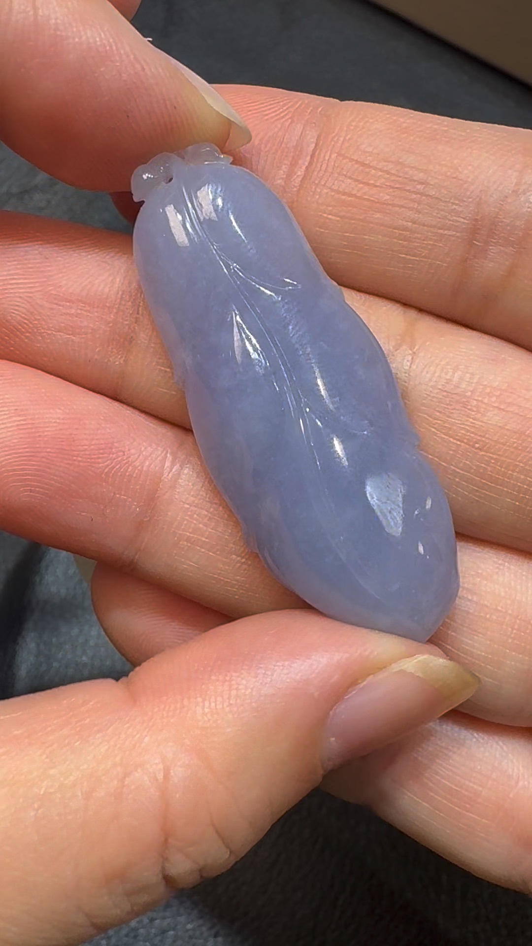 翡翠直播商品#85-天然A級翡翠紫羅蘭樹葉翡翠吊墜 6 翡翠直播商品#85-天然A級翡翠紫羅蘭樹葉翡翠吊墜 - Image 6