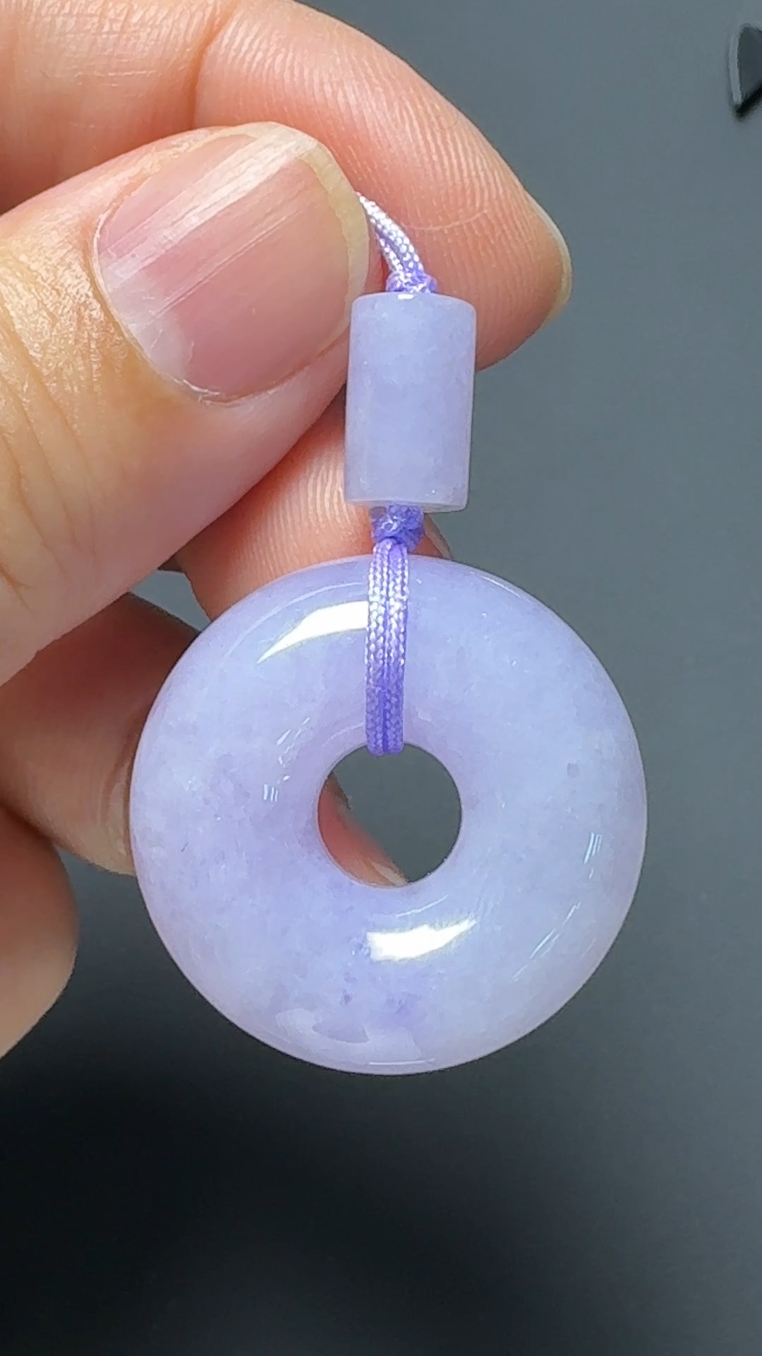 翡翠直播商品#122-紫羅蘭平安扣平安環翡翠吊墜 6 翡翠直播商品#122-紫羅蘭平安扣平安環翡翠吊墜 - Image 6