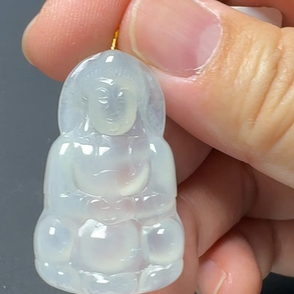 翡翠直播商品#128-觀音翡翠吊墜