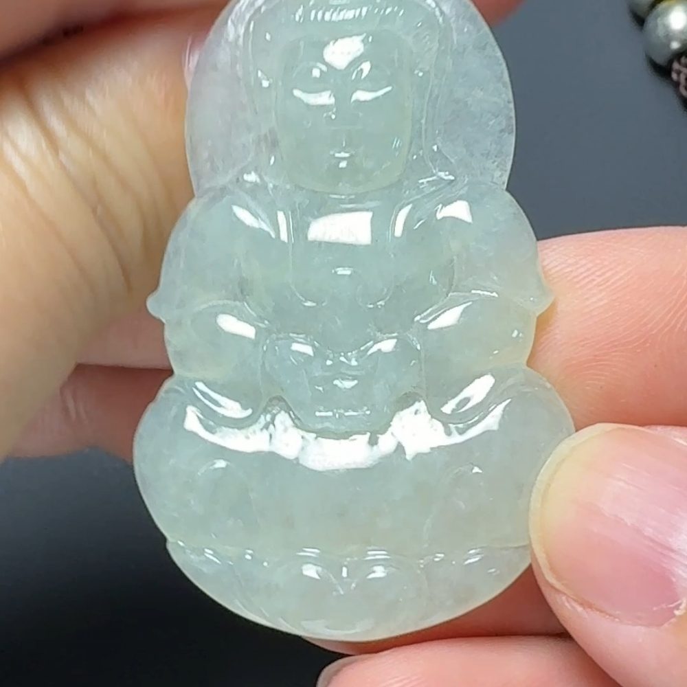 翡翠直播商品#130-觀音翡翠吊墜