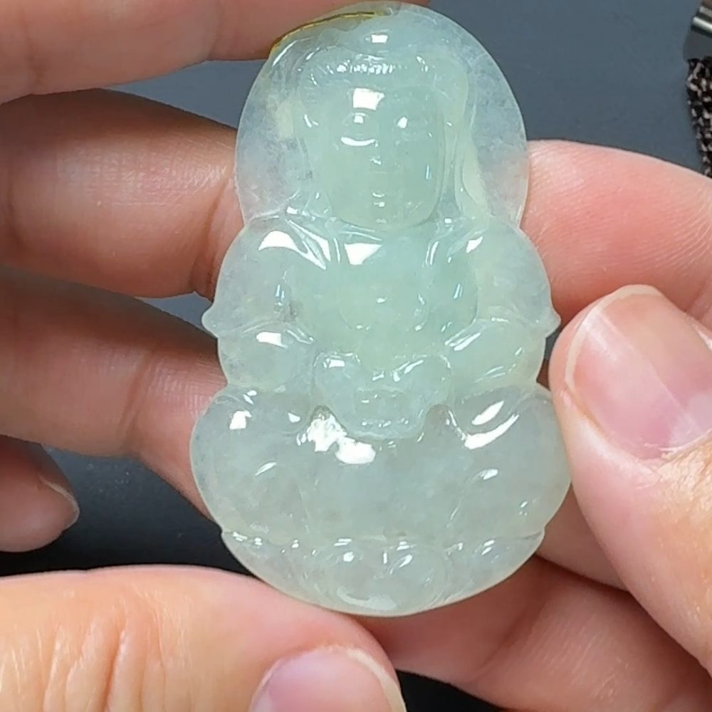 翡翠直播商品#131-觀音翡翠吊墜