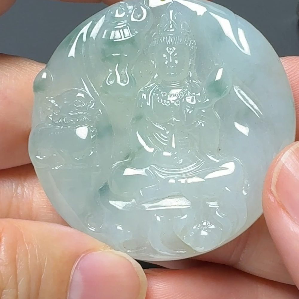 翡翠直播商品#132-觀音翡翠吊墜