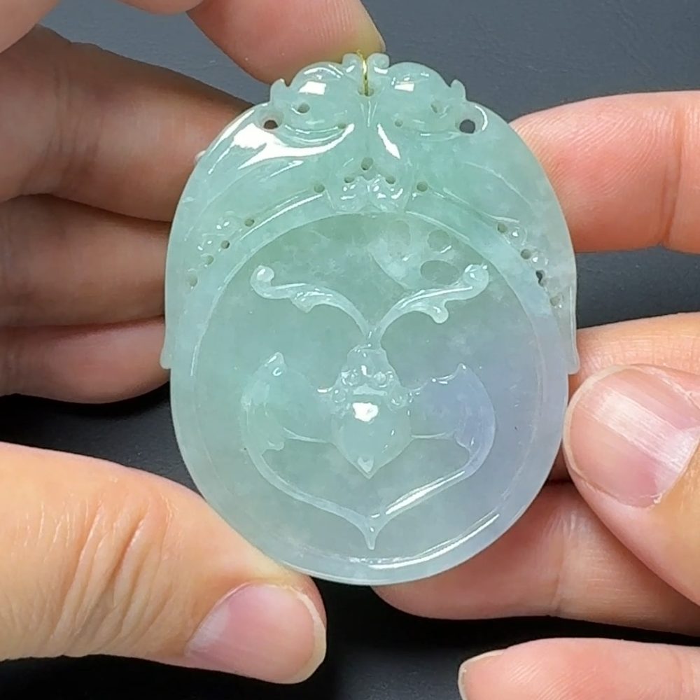 翡翠直播商品#133-春彩福在眼前翡翠吊墜