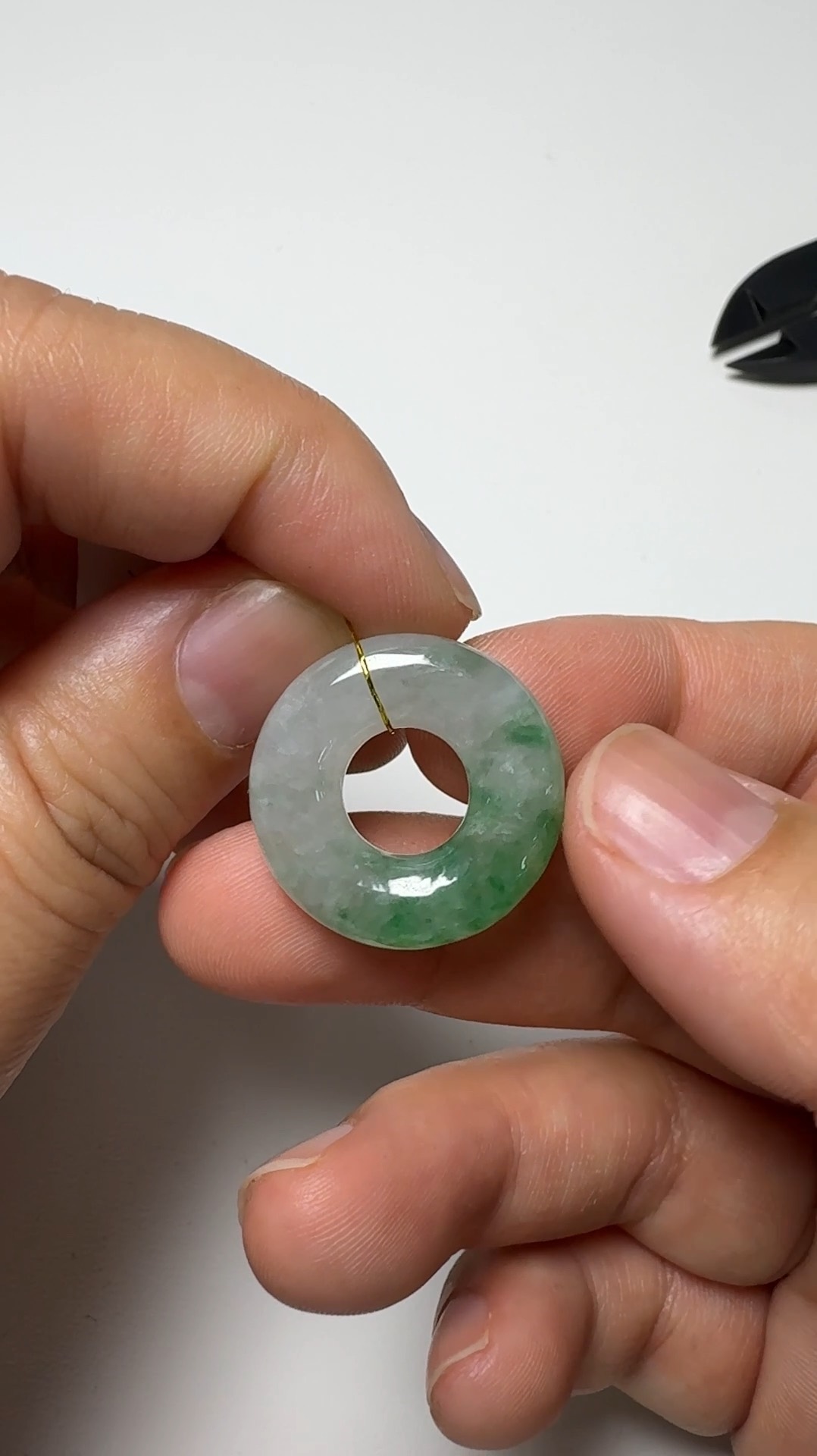 翡翠直播商品#137-平安扣平安環翡翠吊墜 2 翡翠直播商品#137-平安扣平安環翡翠吊墜 - Image 2