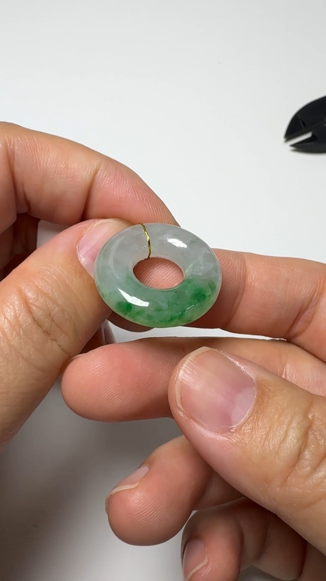 翡翠直播商品#137-平安扣平安環翡翠吊墜 3 翡翠直播商品#137-平安扣平安環翡翠吊墜 - Image 3