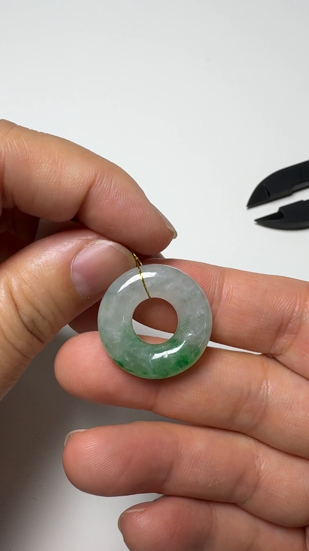 翡翠直播商品#137-平安扣平安環翡翠吊墜 4 翡翠直播商品#137-平安扣平安環翡翠吊墜 - Image 4