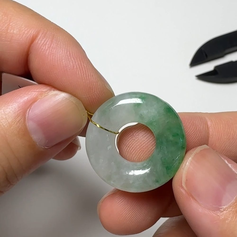 翡翠直播商品#137-平安扣平安環翡翠吊墜