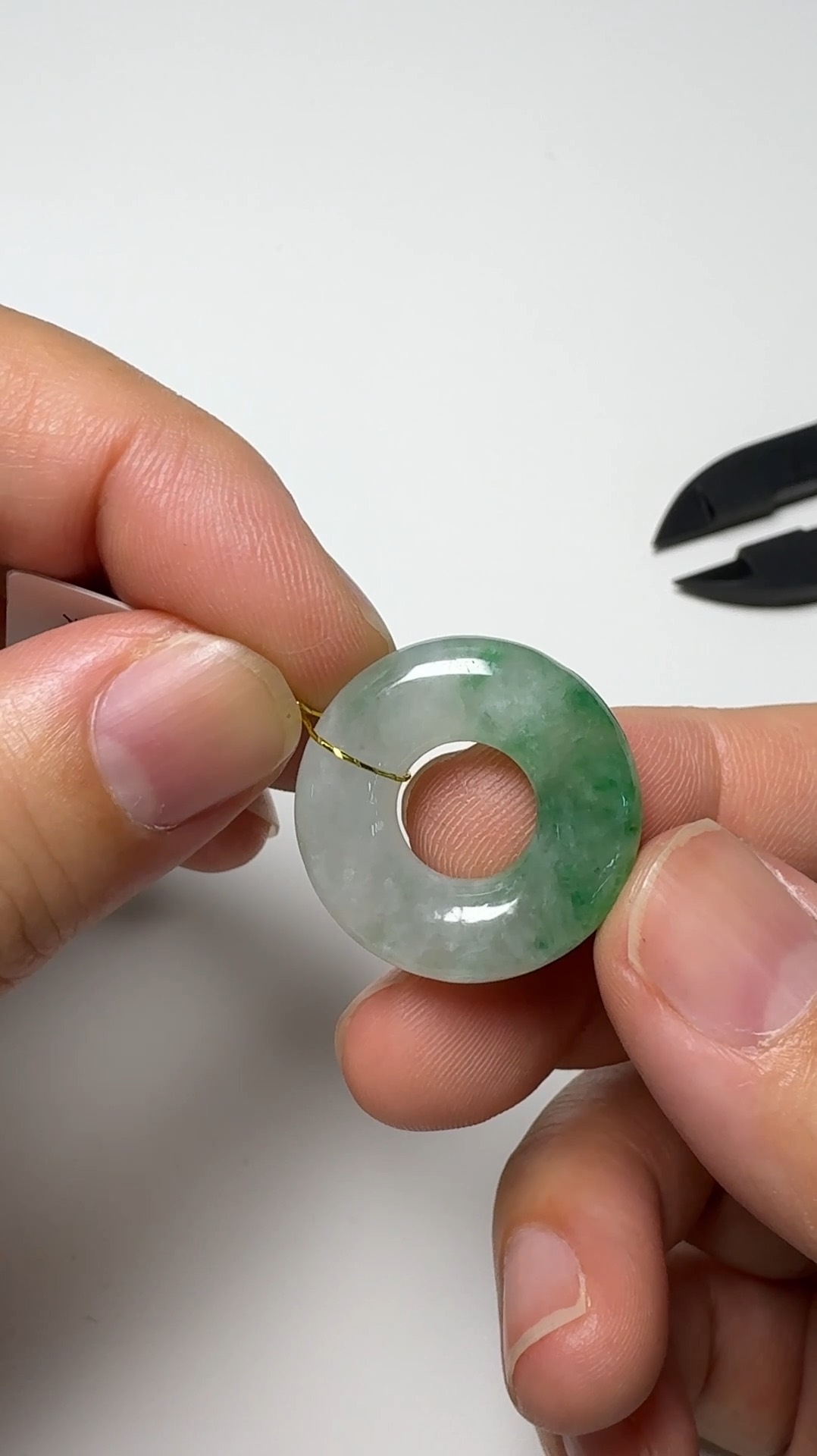 翡翠直播商品#137-平安扣平安環翡翠吊墜 1 翡翠直播商品#137-平安扣平安環翡翠吊墜