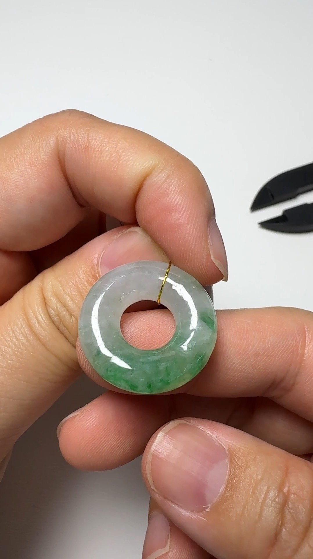 翡翠直播商品#137-平安扣平安環翡翠吊墜 6 翡翠直播商品#137-平安扣平安環翡翠吊墜 - Image 6