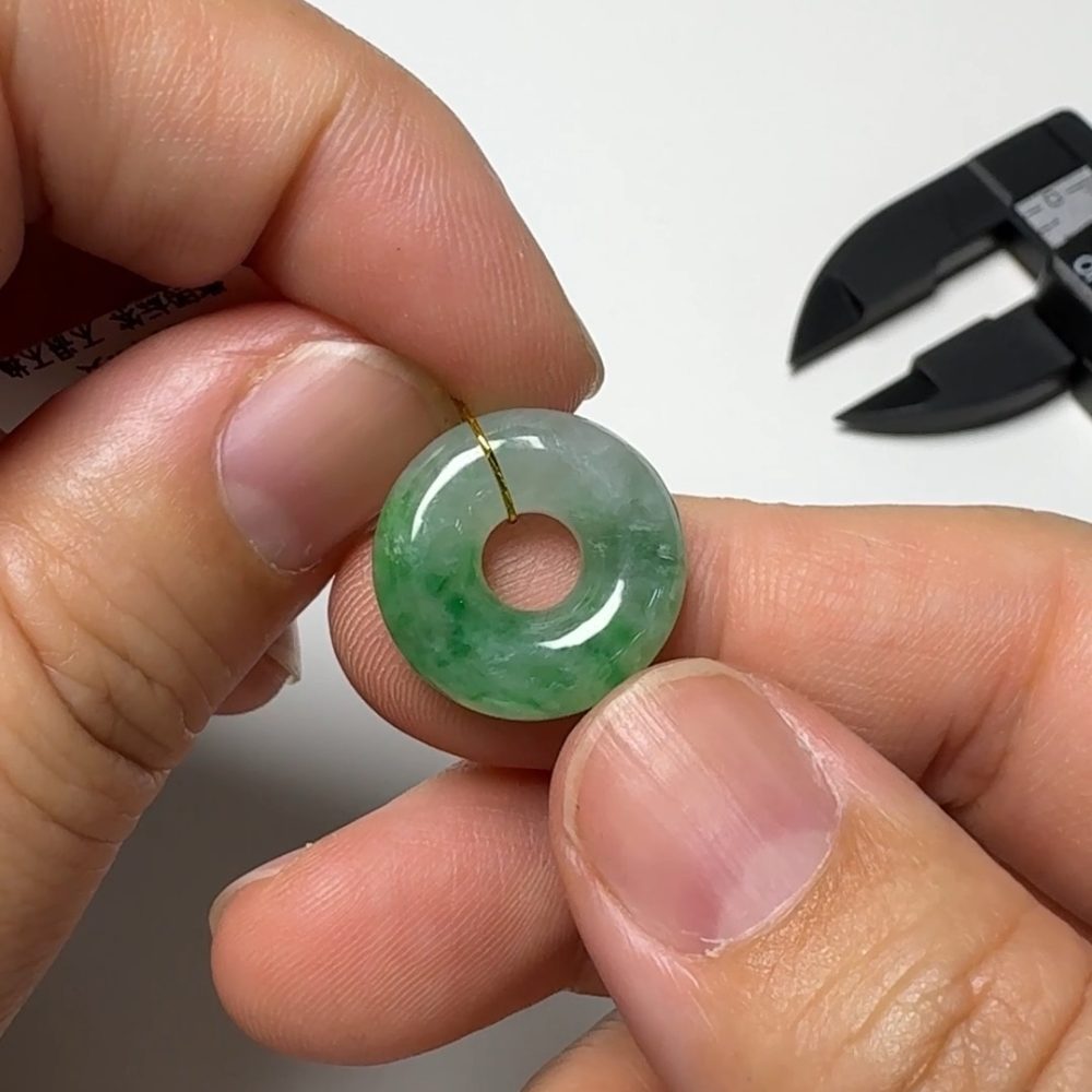 翡翠直播商品#139-平安小扣平安環翡翠吊墜