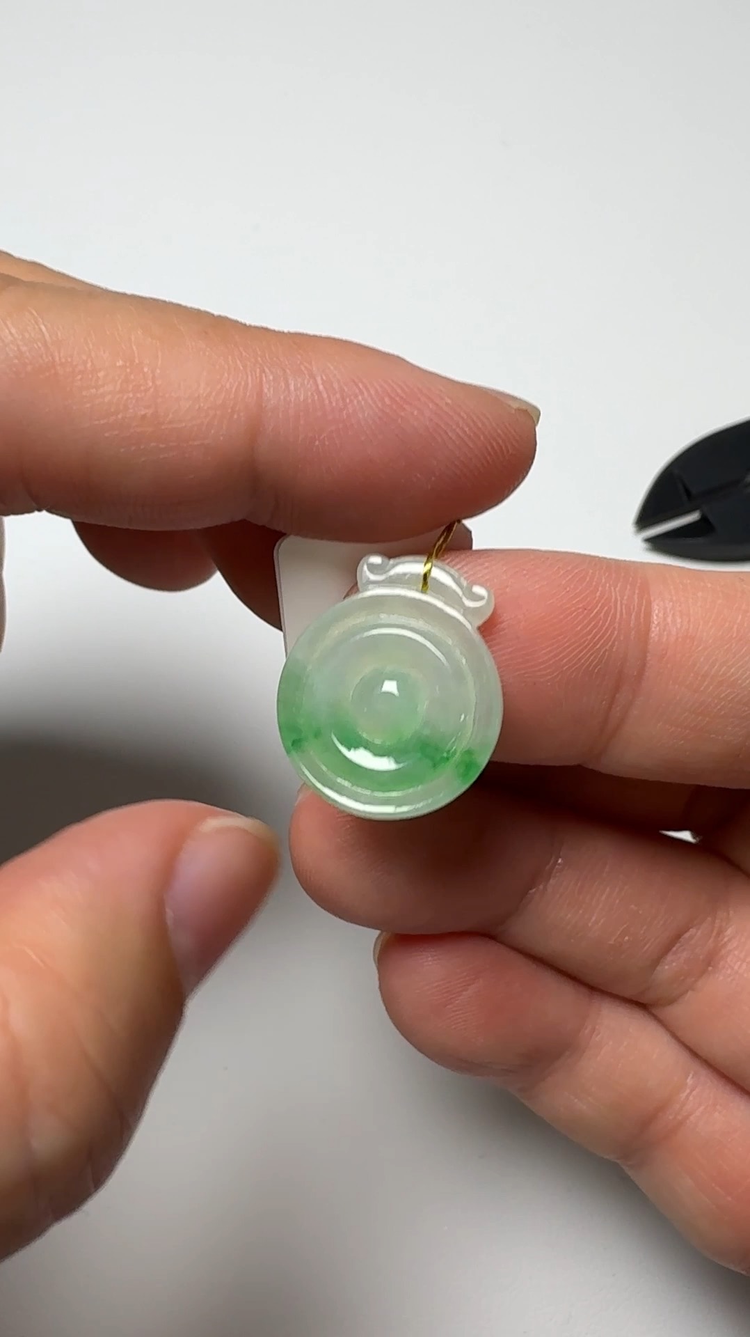 翡翠直播商品#140-仿古平安扣懷古翡翠吊墜 3 翡翠直播商品#140-仿古平安扣懷古翡翠吊墜 - Image 3