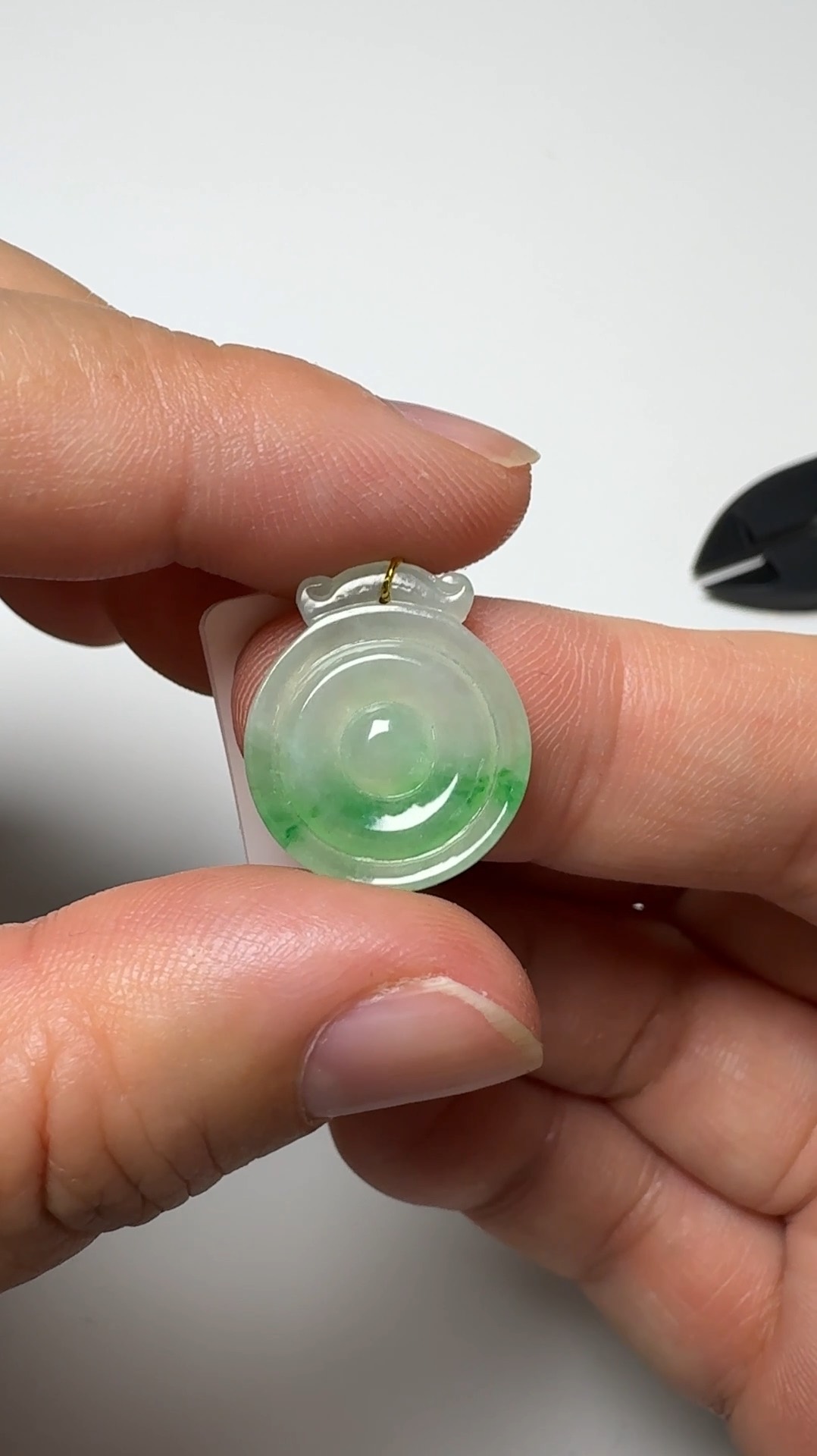 翡翠直播商品#140-仿古平安扣懷古翡翠吊墜 4 翡翠直播商品#140-仿古平安扣懷古翡翠吊墜 - Image 4