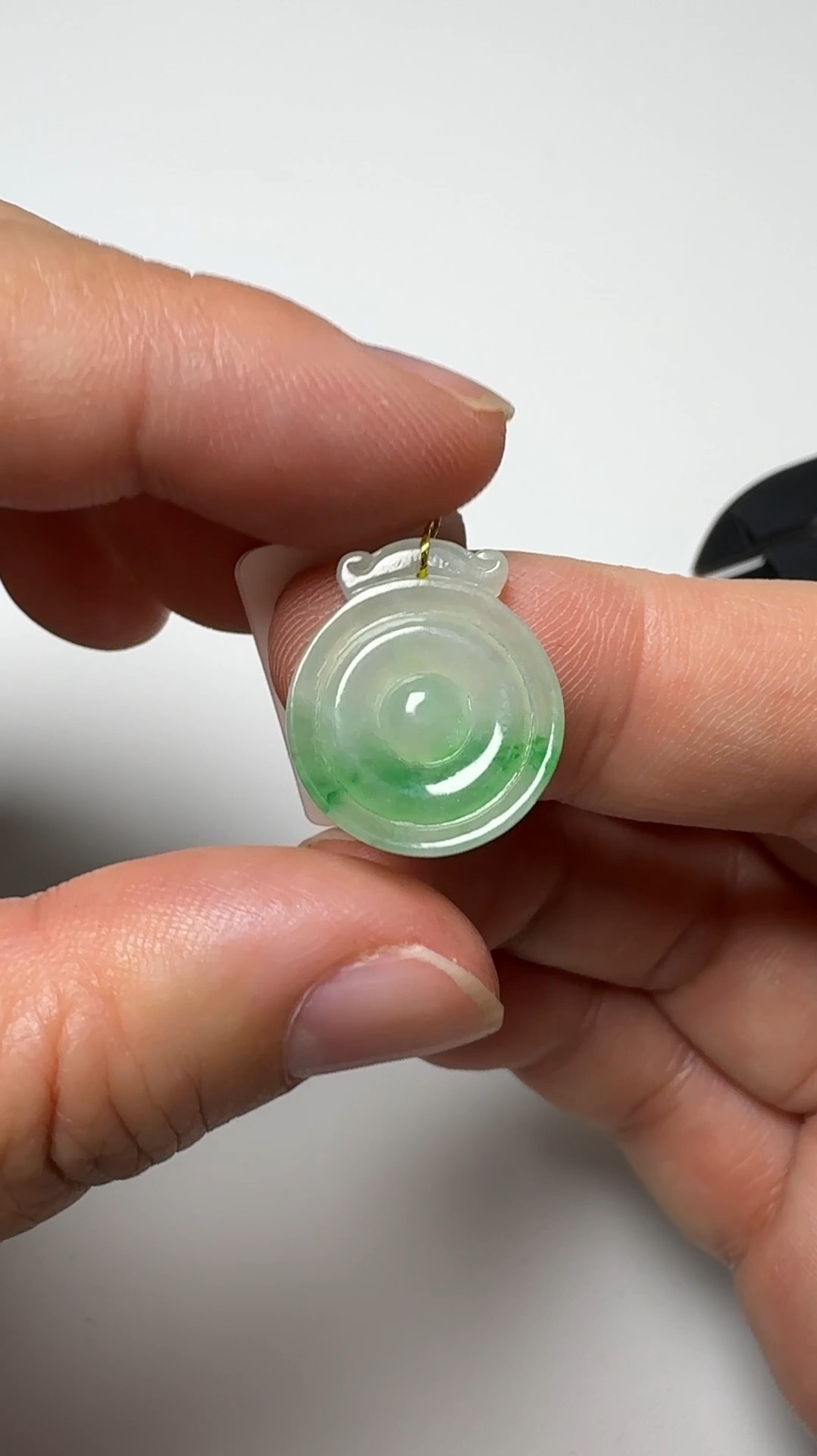 翡翠直播商品#140-仿古平安扣懷古翡翠吊墜 5 翡翠直播商品#140-仿古平安扣懷古翡翠吊墜 - Image 5