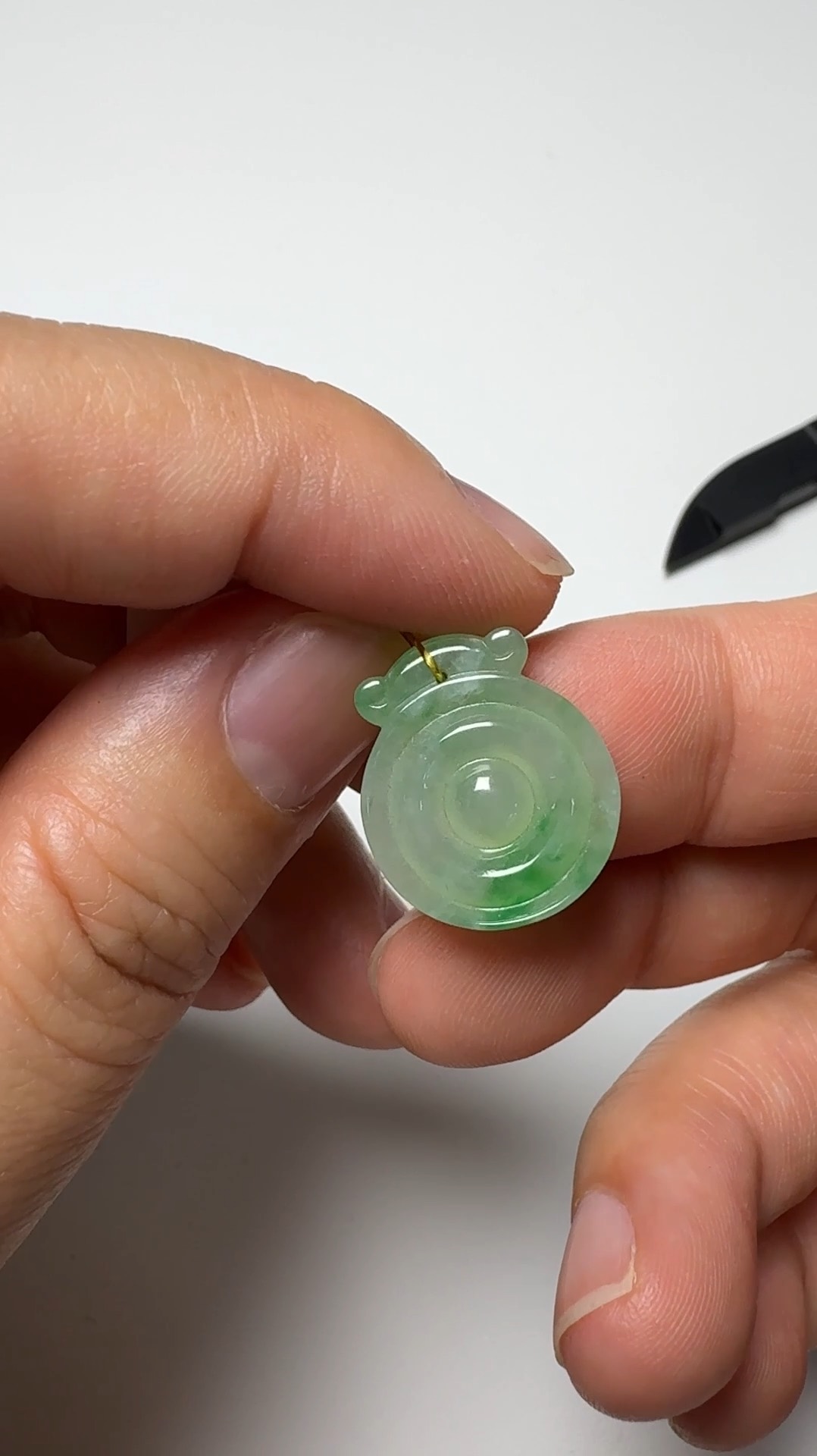 翡翠直播商品#141-仿古平安扣懷古翡翠吊墜 2 翡翠直播商品#141-仿古平安扣懷古翡翠吊墜 - Image 2