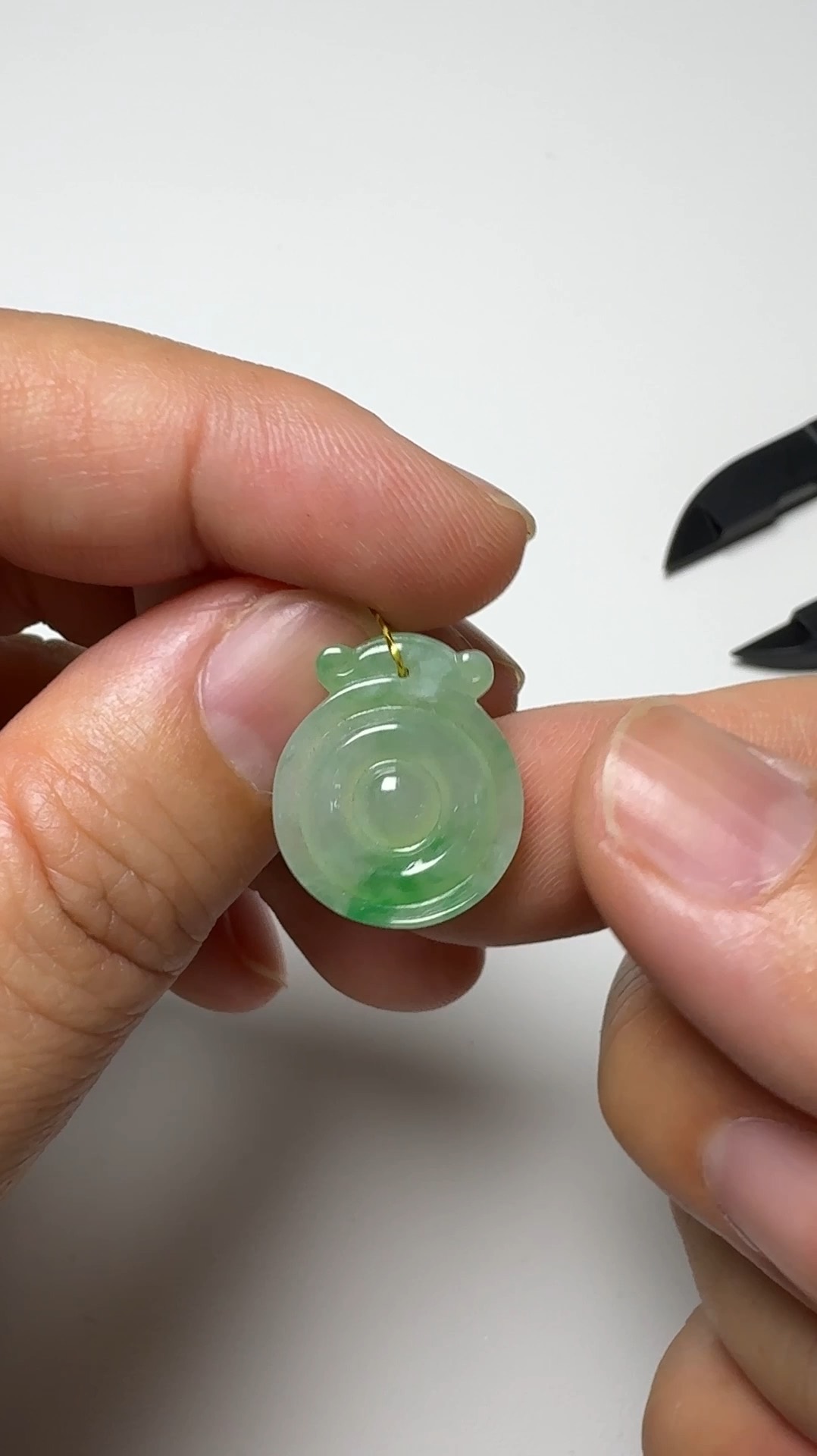 翡翠直播商品#141-仿古平安扣懷古翡翠吊墜 4 翡翠直播商品#141-仿古平安扣懷古翡翠吊墜 - Image 4