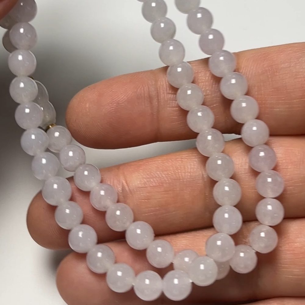 翡翠直播商品#168-圓珠翡翠項鏈