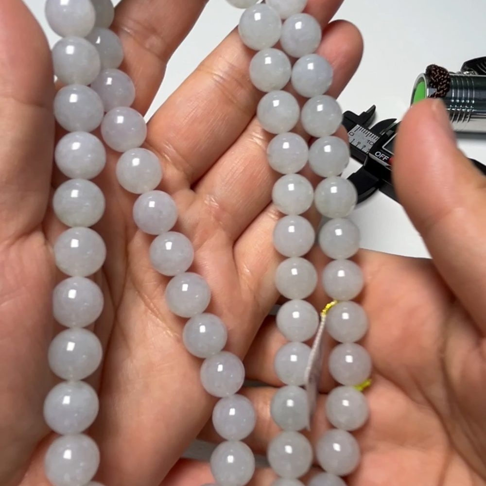 翡翠直播商品#170-圓珠翡翠項鏈珠鏈